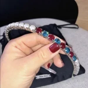 Miu Miu | Accessories | Miu Miu Crystal And Pearl  display picture 2